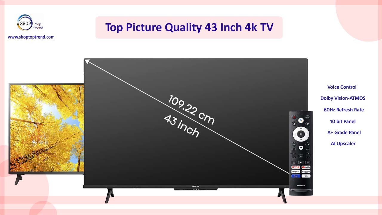 Best 43 Inch 4k TV in India with Best Picture Quality 2024