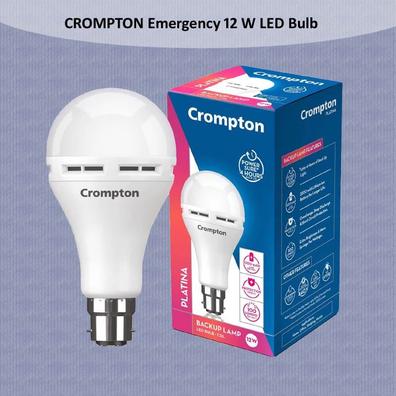 CROMPTON Rechargeable 12W LED Bulb