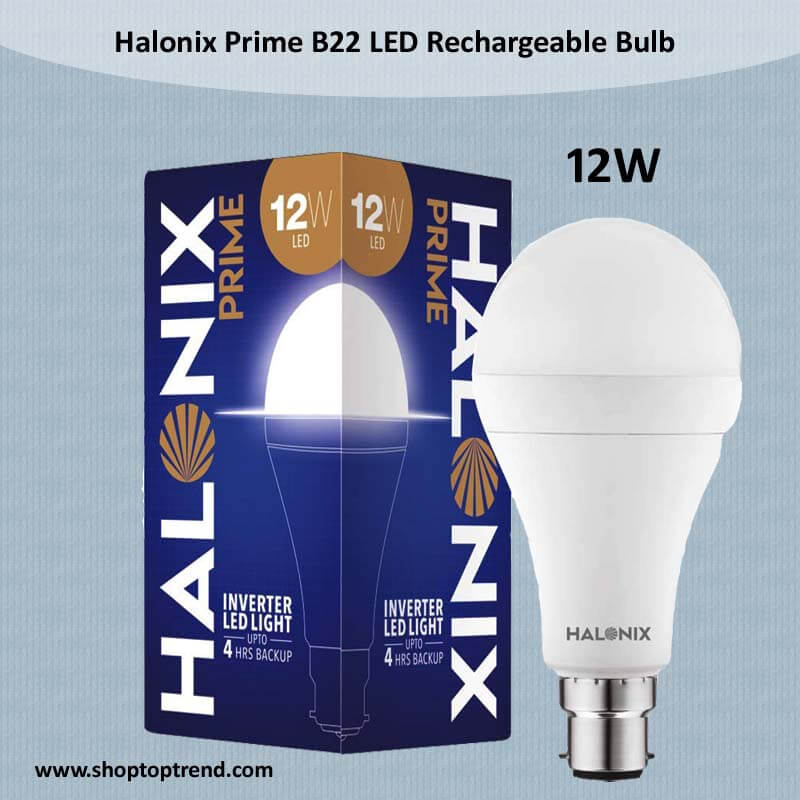 Halonix Prime B22 LED Rechargeable Bulb 12W